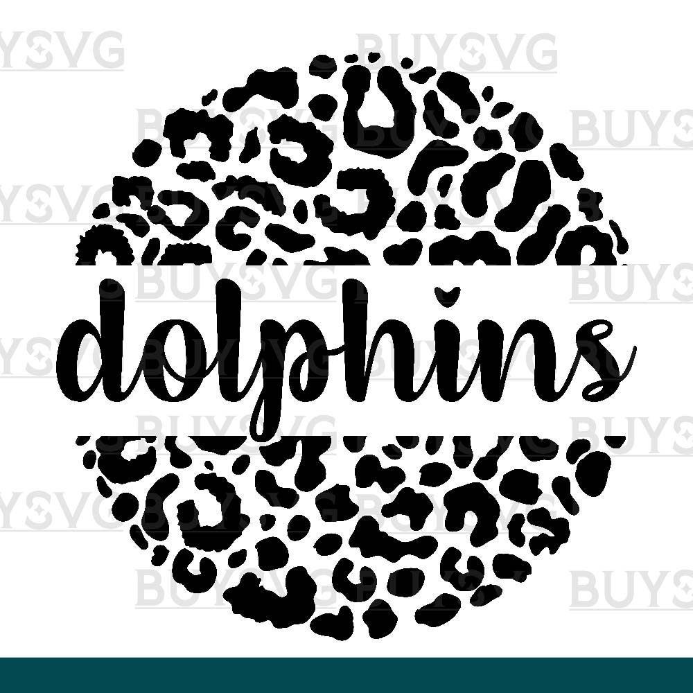 Dolphins SVG PNG Digital file Download LEOPARD CIRCLE