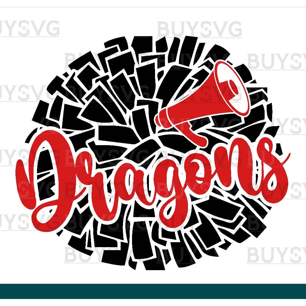 Dragons SVG PNG Digital file Download POMPOM