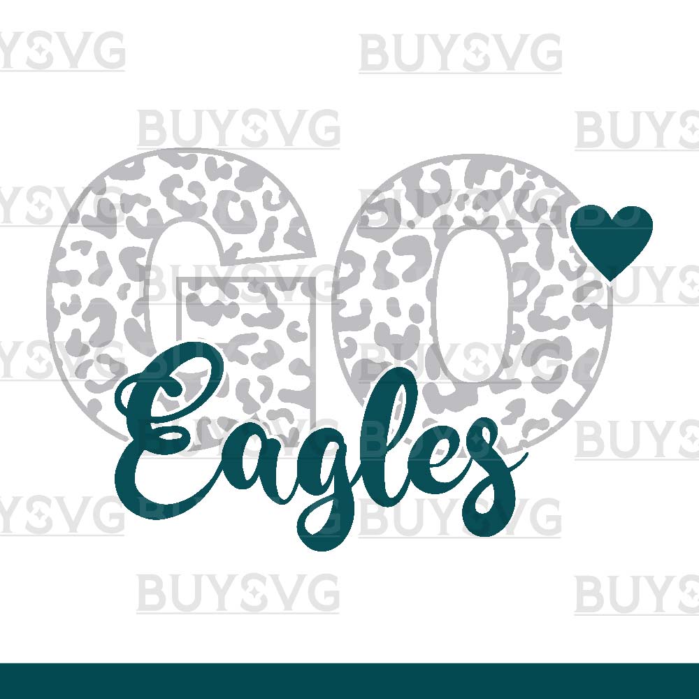 Eagles SVG PNG Digital file Download LEOPARD CIRCLE GO