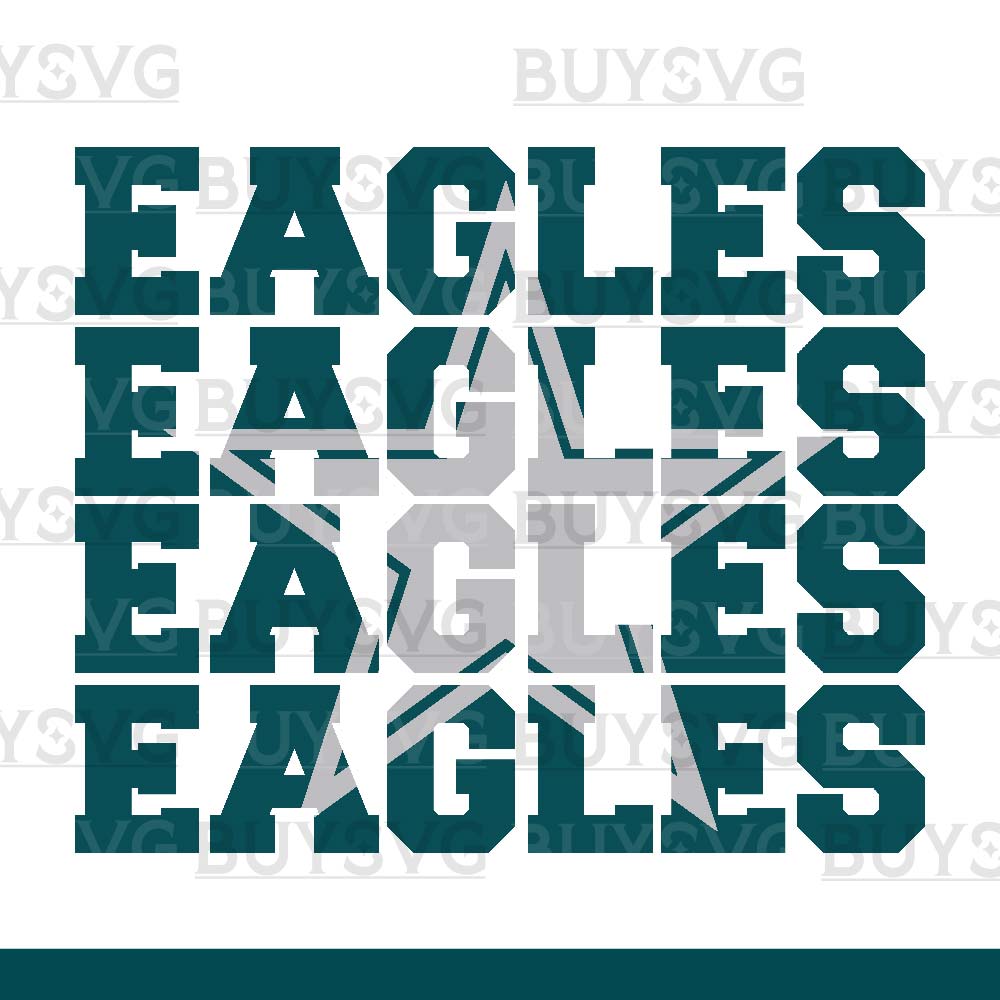 Eagles SVG PNG Digital file Download Star 4 1