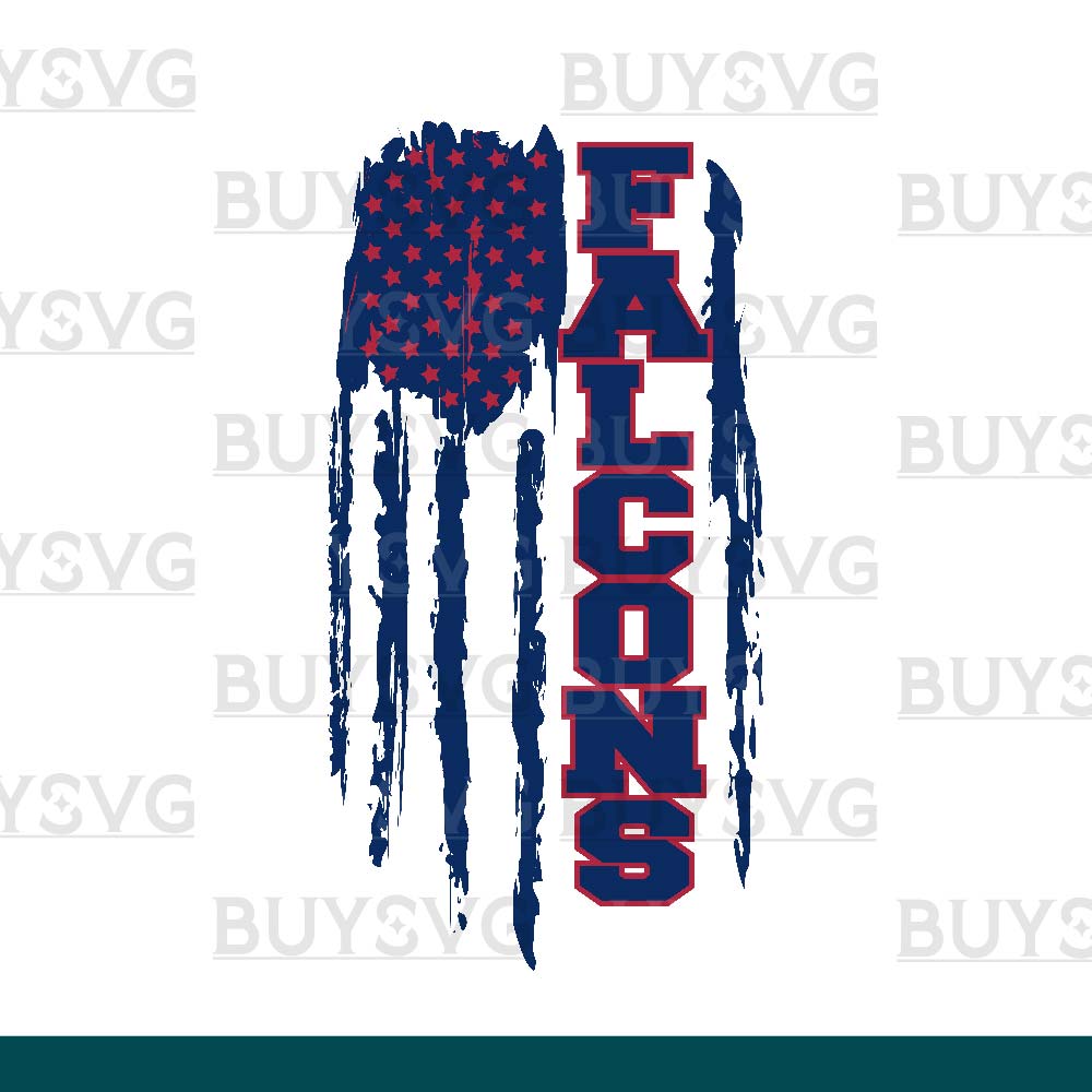 Falcons SVG PNG Digital file Download Flag 1