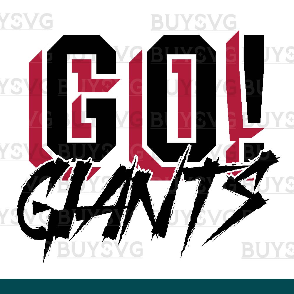 Giants SVG PNG Digital file Download GO Cheering 2