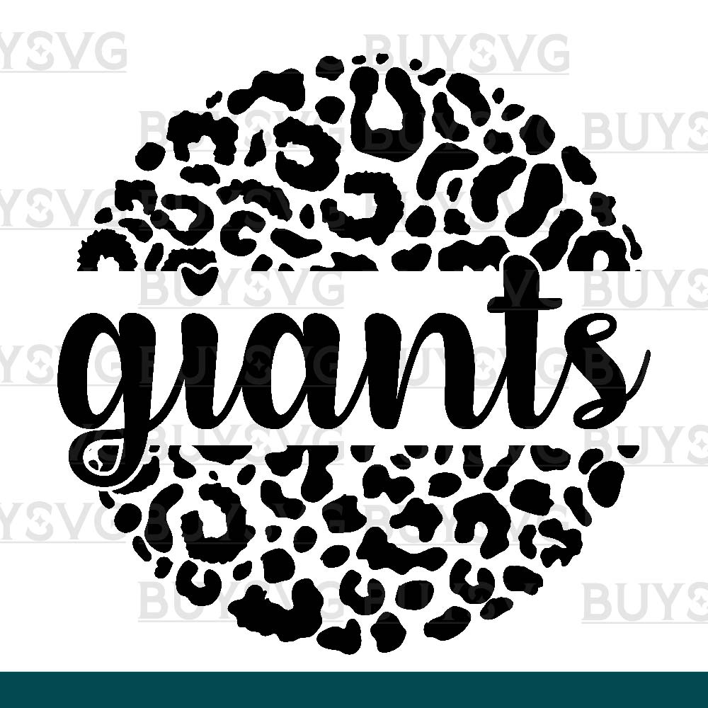 Giants SVG PNG Digital file Download LEOPARD CIRCLE