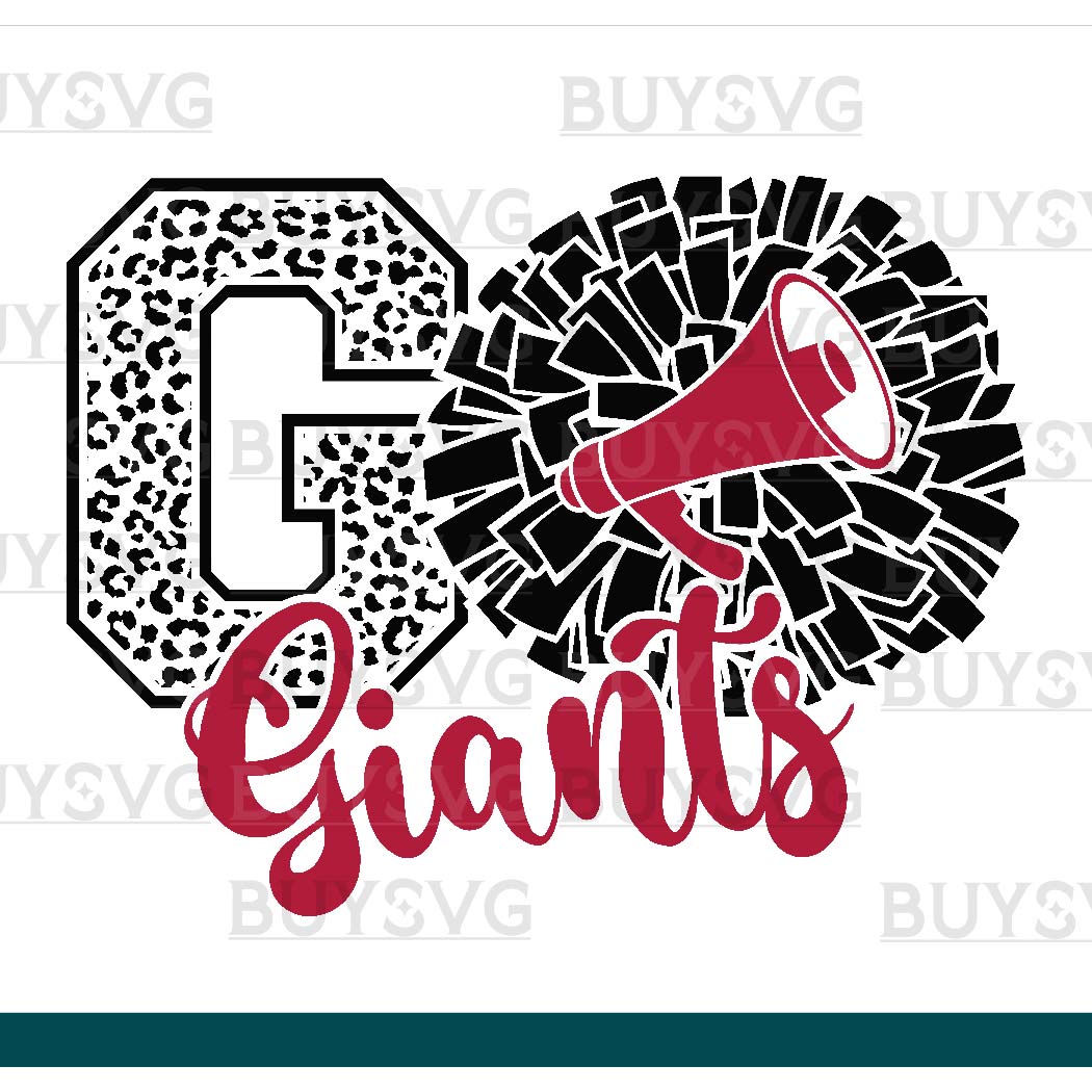 Giants SVG PNG Digital file Download POMPOM GO