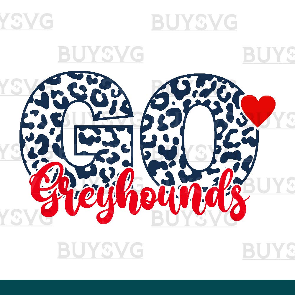 Greyhounds SVG PNG Digital file Download LEOPARD CIRCLE GO