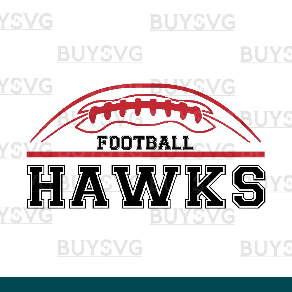 Hawks SVG PNG Digital file Download FOOTBALL TOP