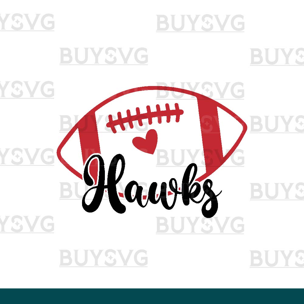 Hawks SVG PNG Digital file Download HD FOOTBALL