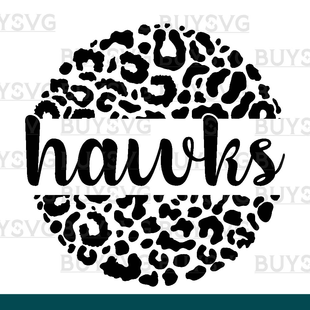 Hawks SVG PNG Digital file Download LEOPARD CIRCLE