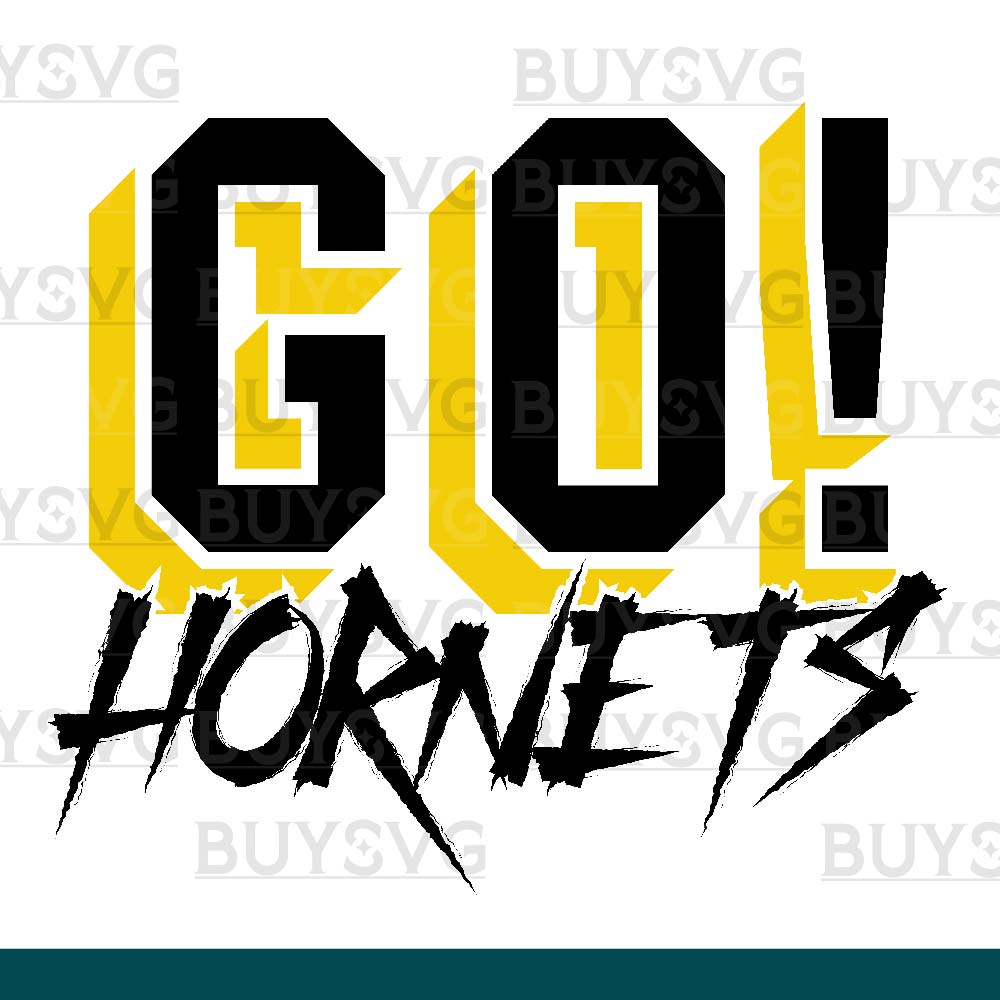 Hornets SVG PNG Digital file Download GO Cheering 2