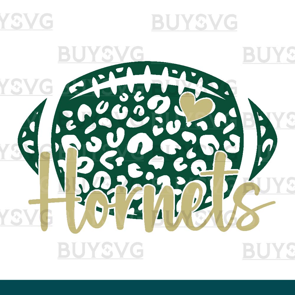 Hornets SVG PNG Digital file Download LEOPARD FOOTBALL