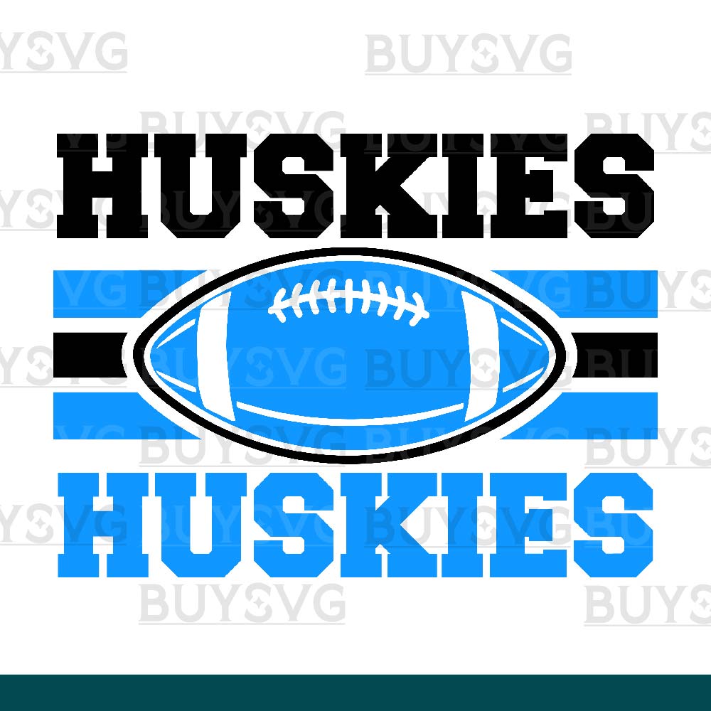 Huskies SVG PNG Digital file Download 2 STACK FOOTBALL