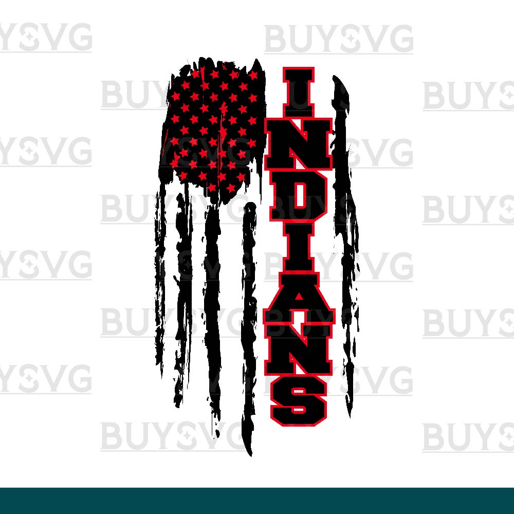 Indians SVG PNG Digital file Download Flag 1