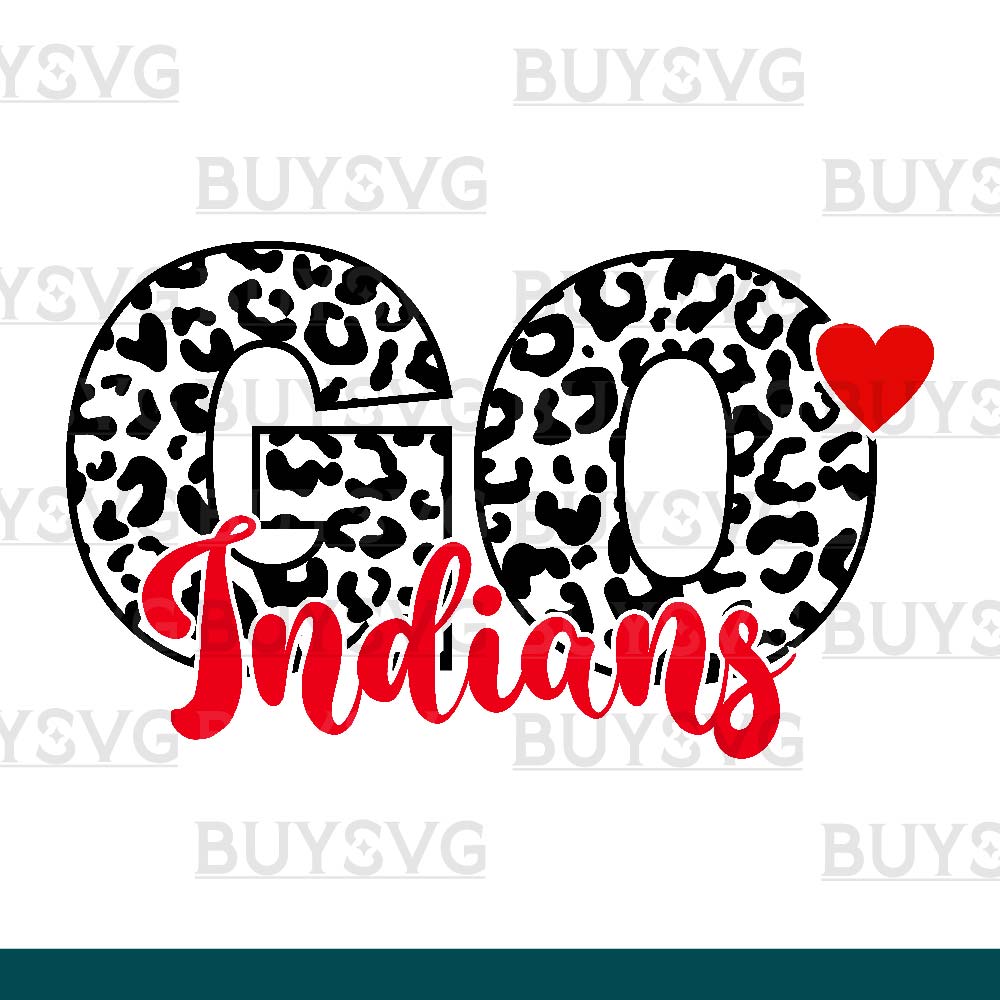 Indians SVG PNG Digital file Download LEOPARD CIRCLE GO