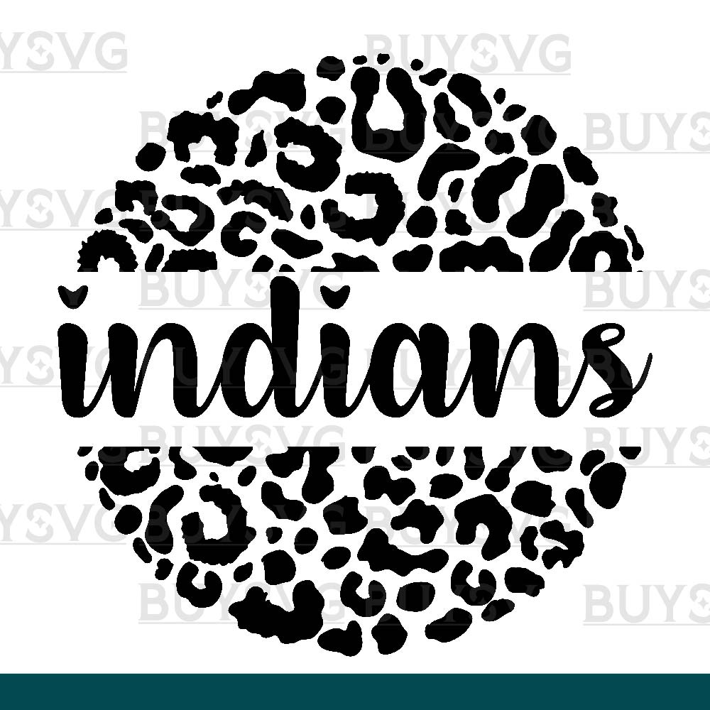 Indians SVG PNG Digital file Download LEOPARD CIRCLE