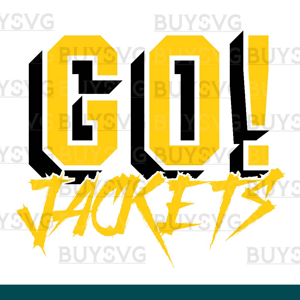 Jackets SVG PNG Digital file Download GO Cheering