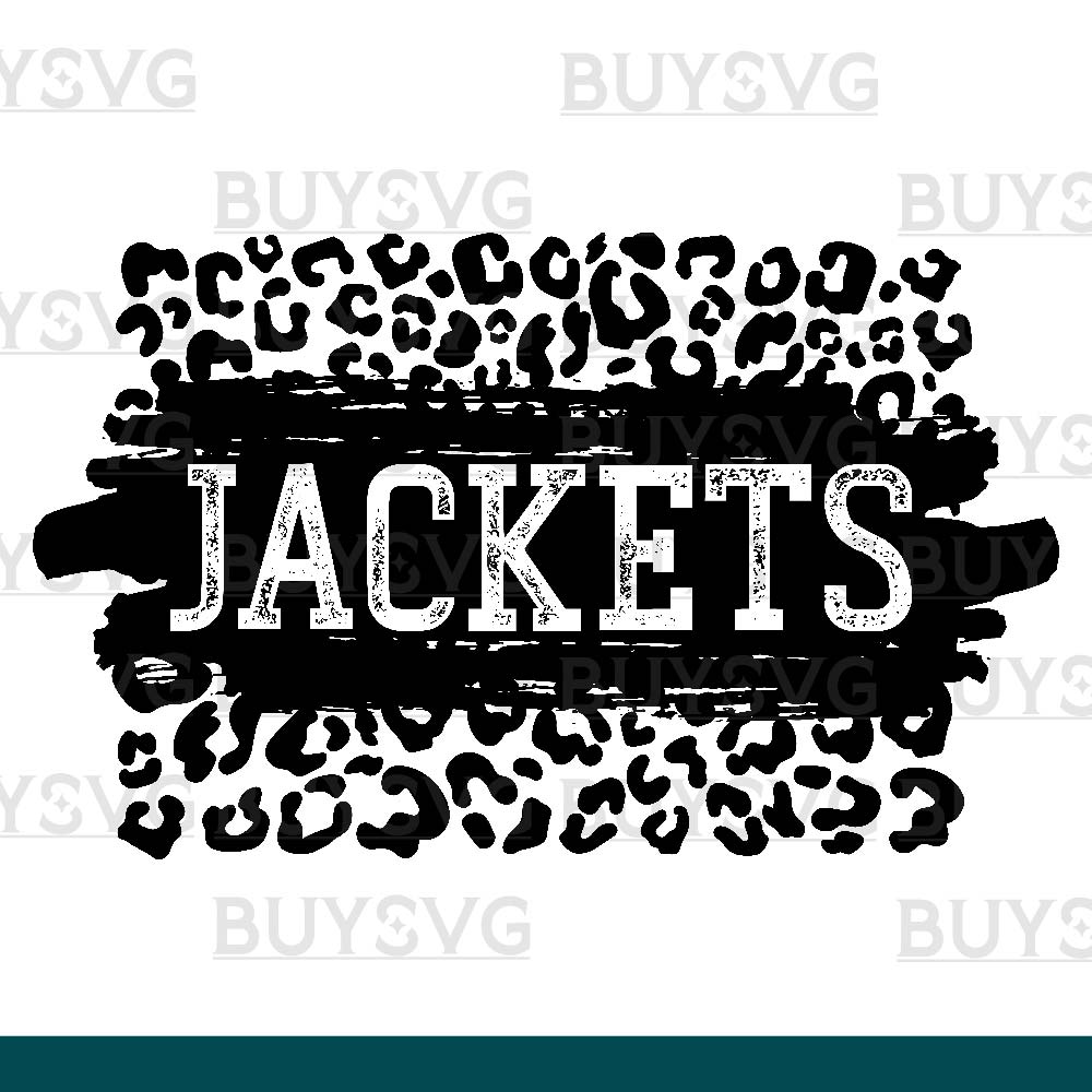 Jackets SVG PNG Digital file Download LEOPARD PATCH