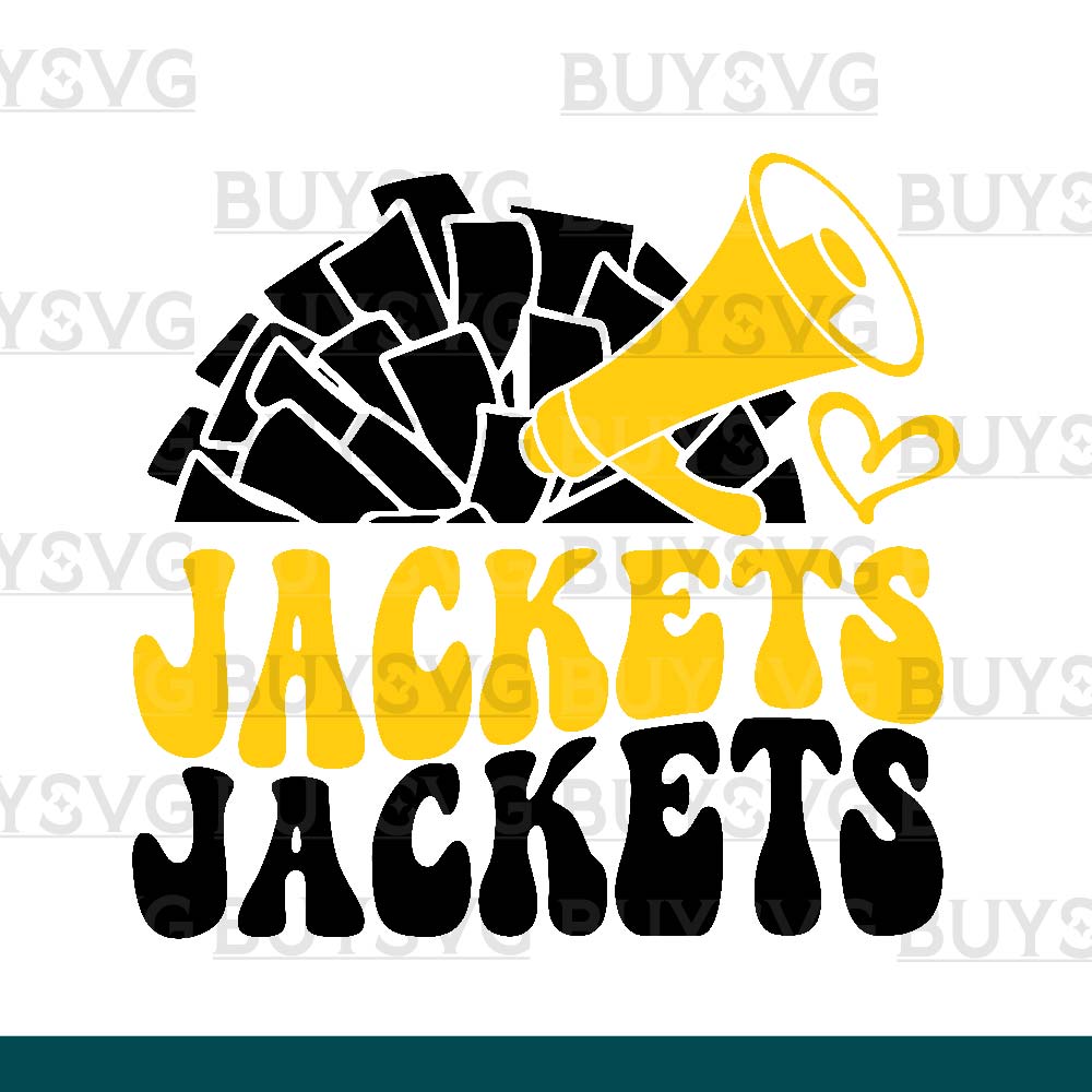 Jackets SVG PNG Digital file Download POMPOM CHEER