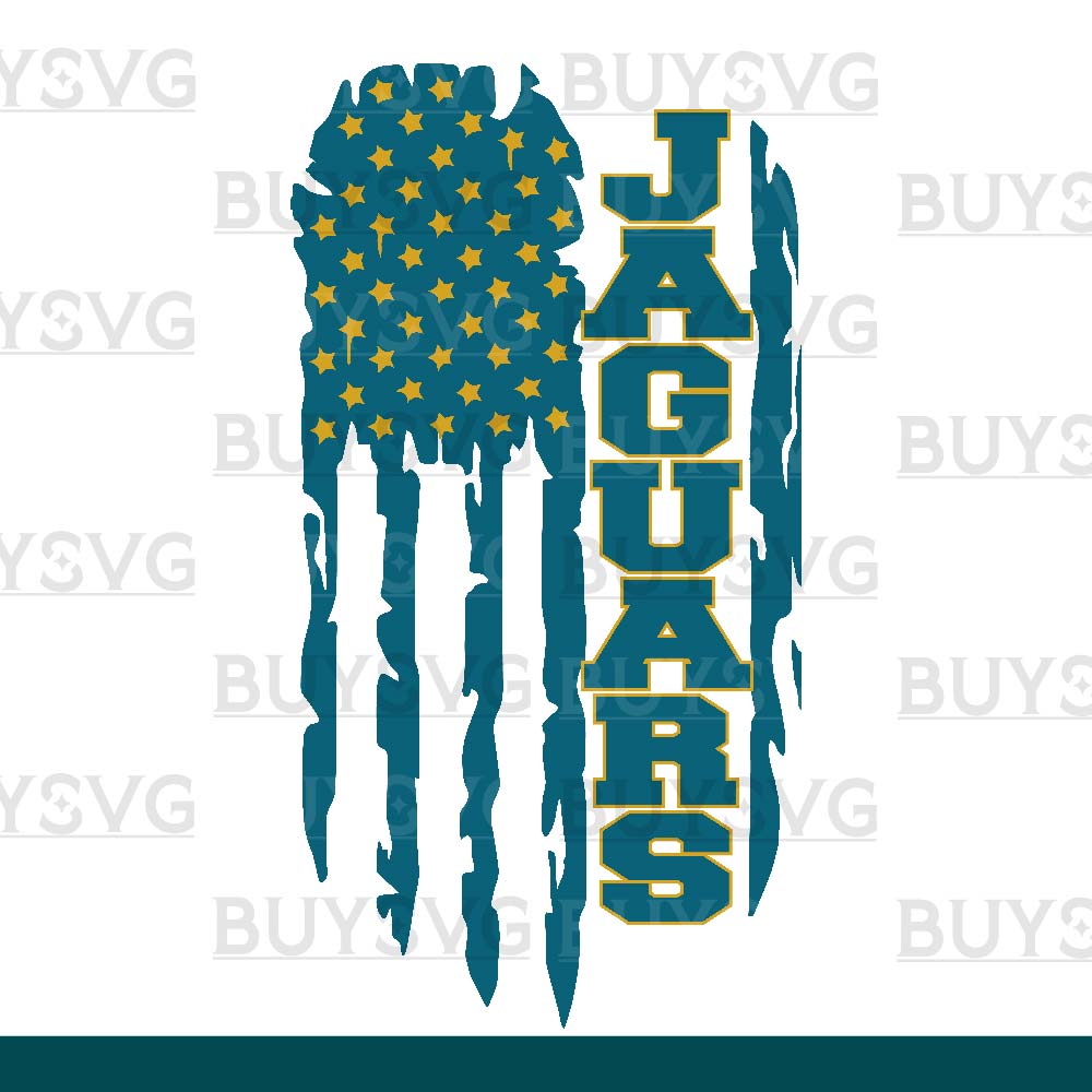 Jaguars SVG PNG Digital file Download FLAG 4