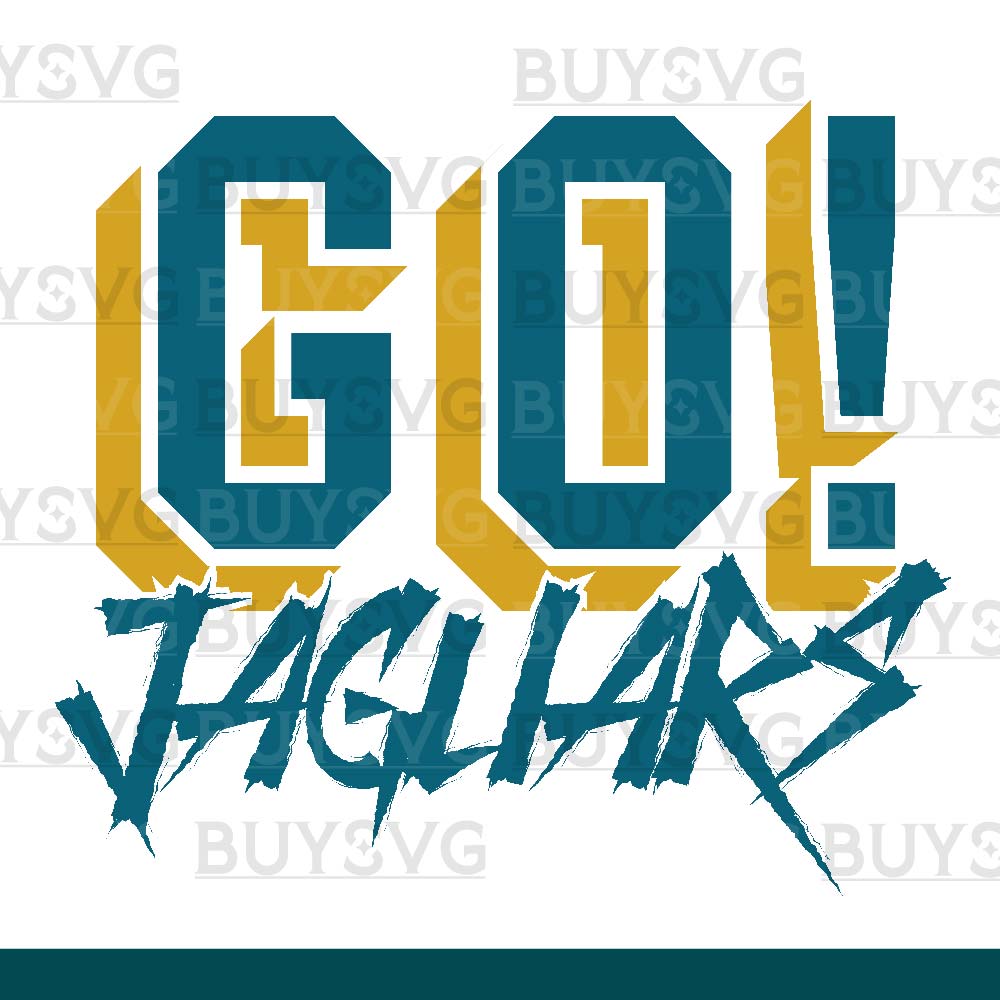 Jaguars SVG PNG Digital file Download GO Cheering 2