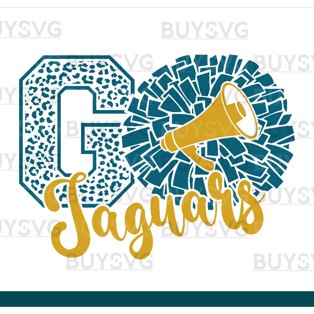 Jaguars SVG PNG Digital file Download POMPOM GO