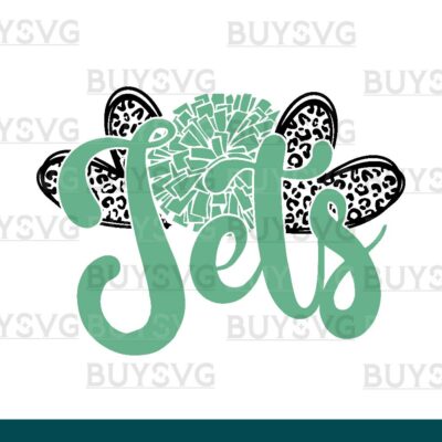 Jets SVG PNG Digital file Download HEART POMPOM HEART