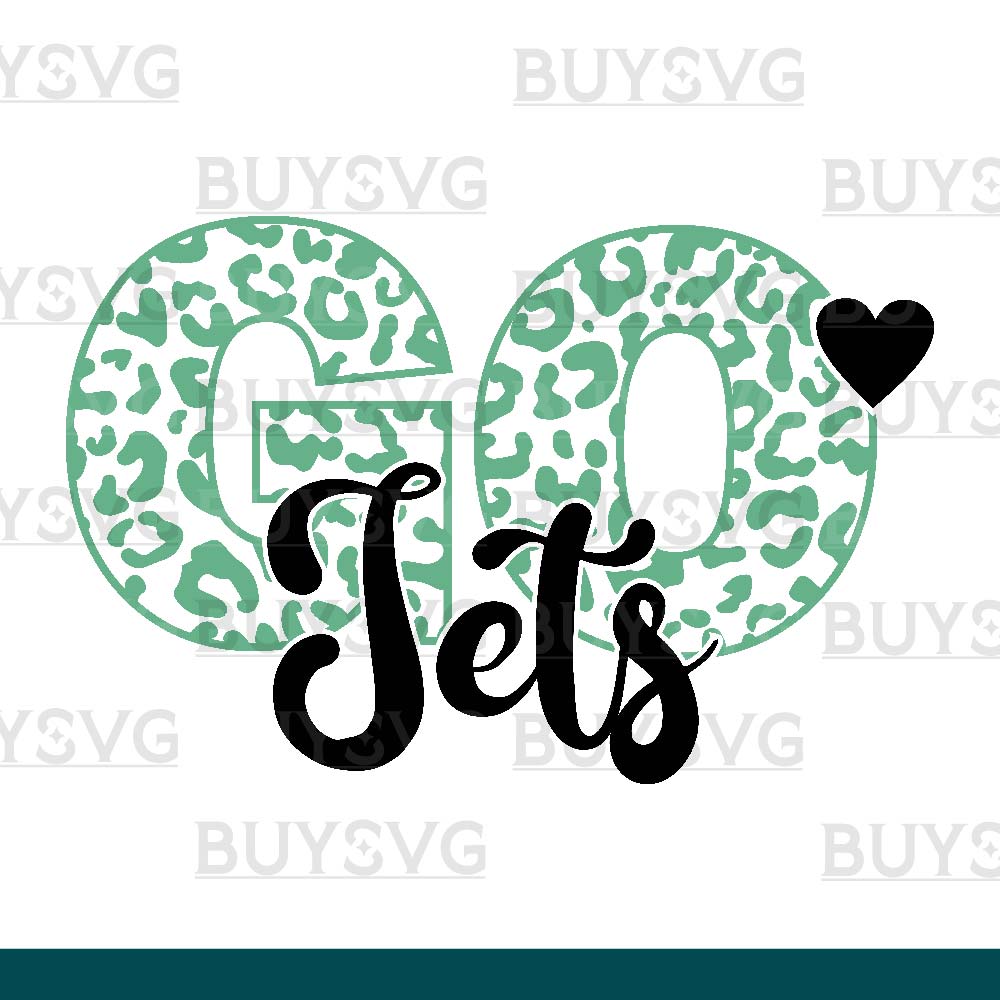 Jets SVG PNG Digital file Download LEOPARD CIRCLE GO