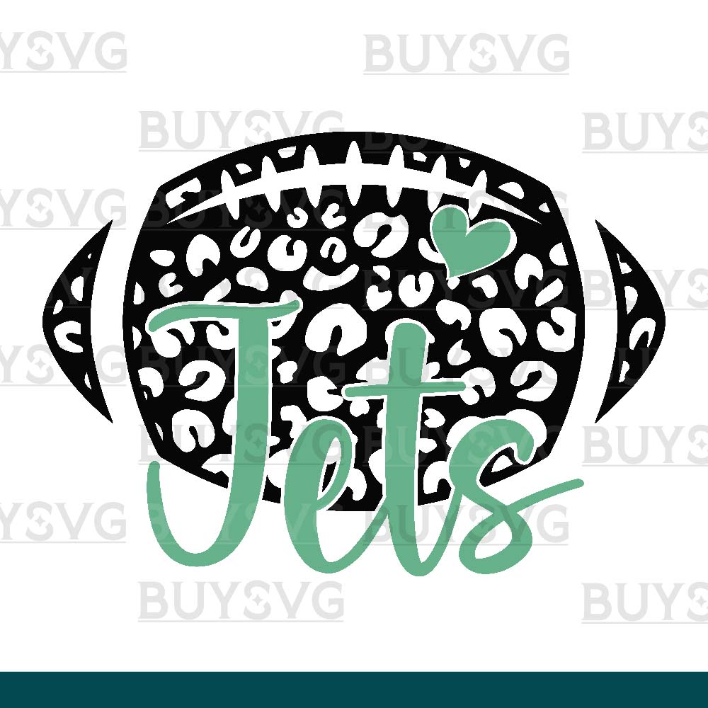 Jets SVG PNG Digital file Download LEOPARD FOOTBALL