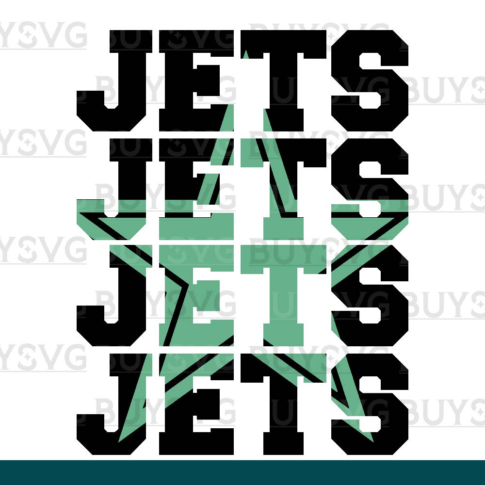 Jets SVG PNG Digital file Download Star 4 1