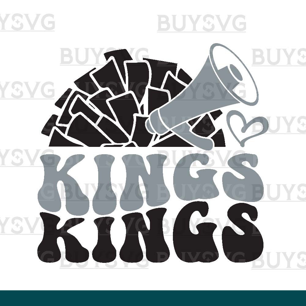 Kings SVG PNG Digital file Download POMPOM CHEER