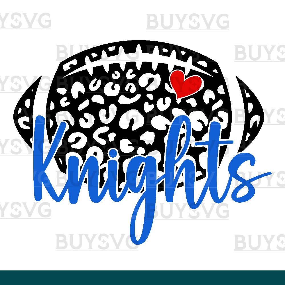 Knights SVG PNG Digital file Download LEOPARD FOOTBALL