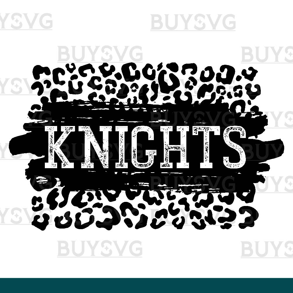 Knights SVG PNG Digital file Download LEOPARD PATCH