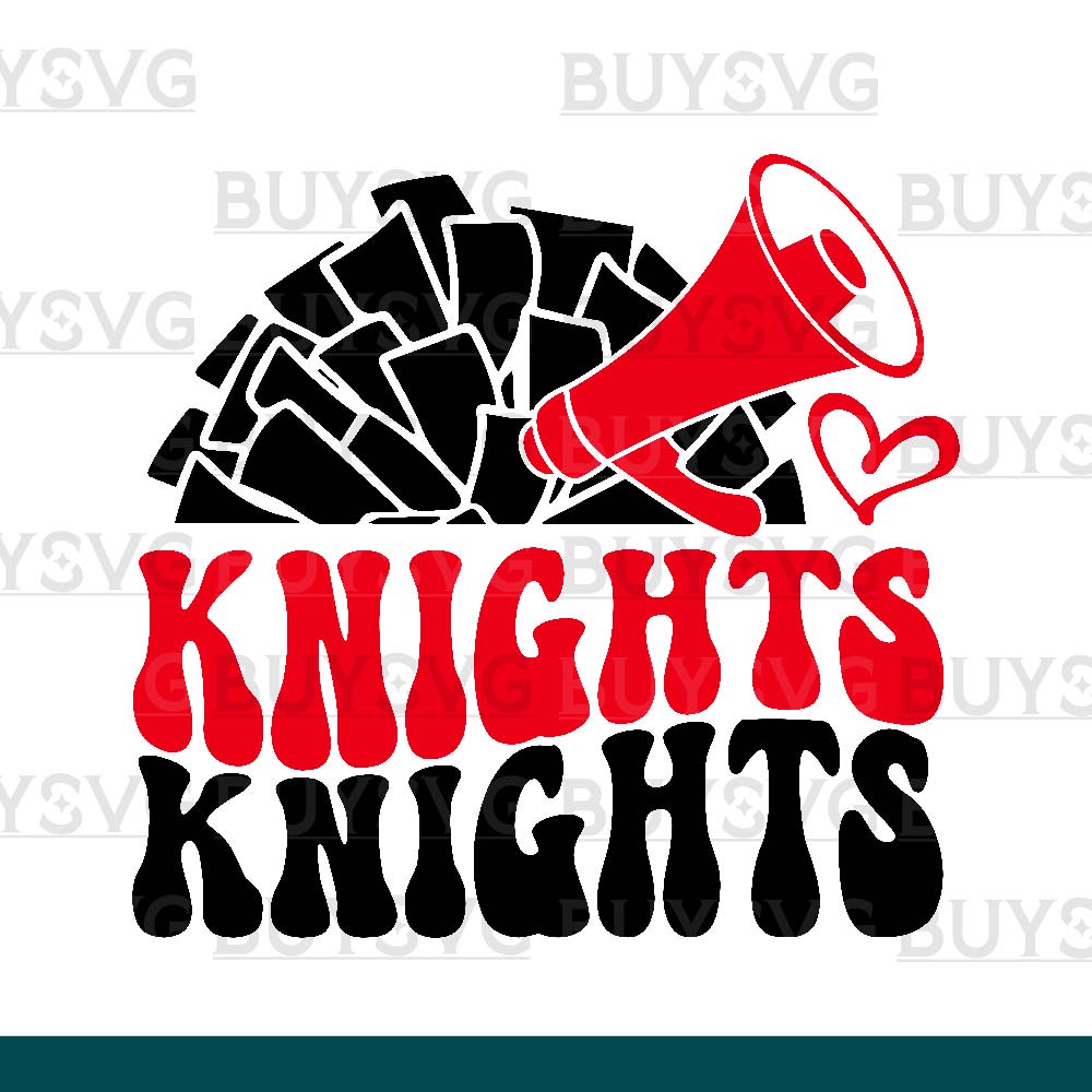 Knights SVG PNG Digital file Download POMPOM CHEER