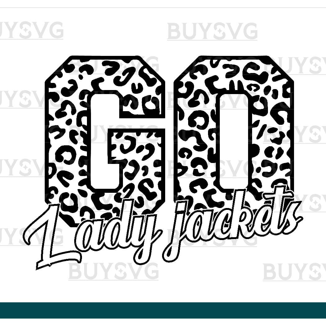 Lady jackets SVG PNG Digital file Download Black Go Leopard