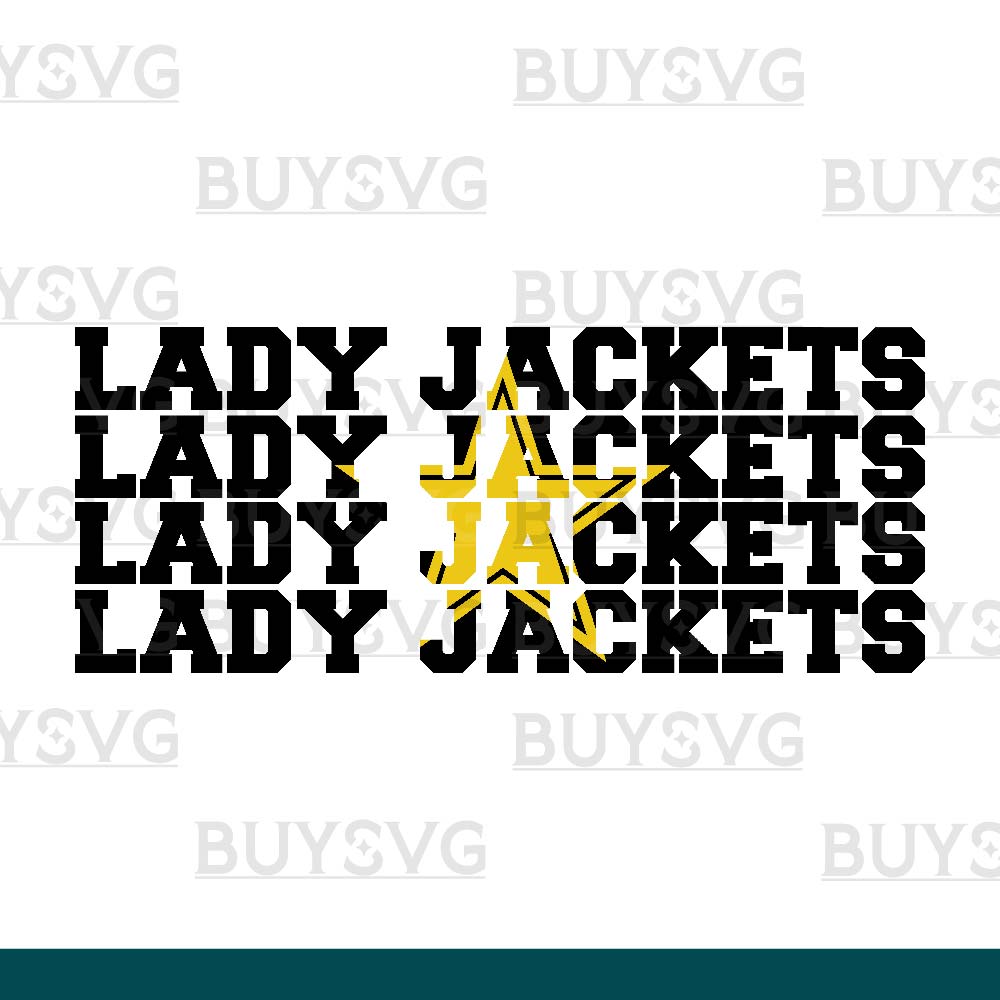 Lady jackets SVG PNG Digital file Download Star 4 1