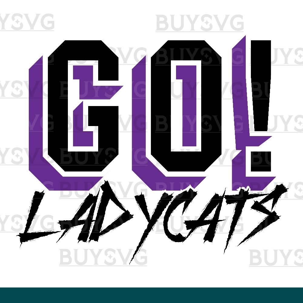 Ladycats SVG PNG Digital file Download GO Cheering 2