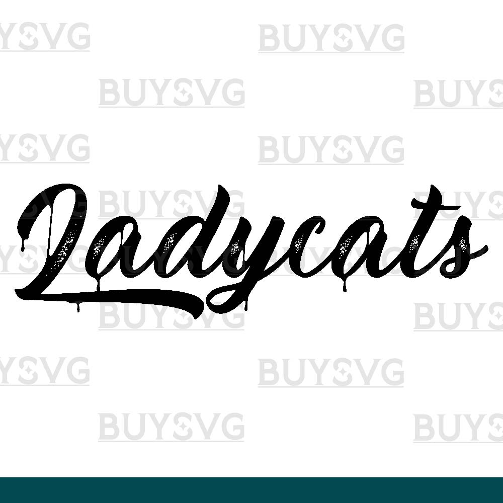 Ladycats SVG PNG Digital file Download METAL