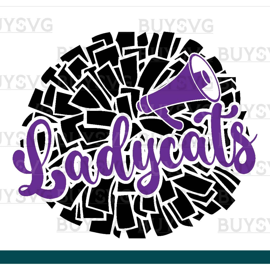 Ladycats SVG PNG Digital file Download POMPOM