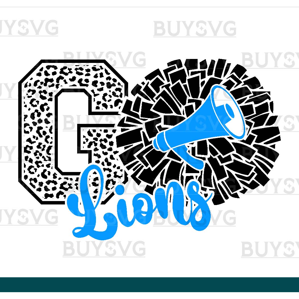 Lions SVG PNG Digital file Download POMPOM GO