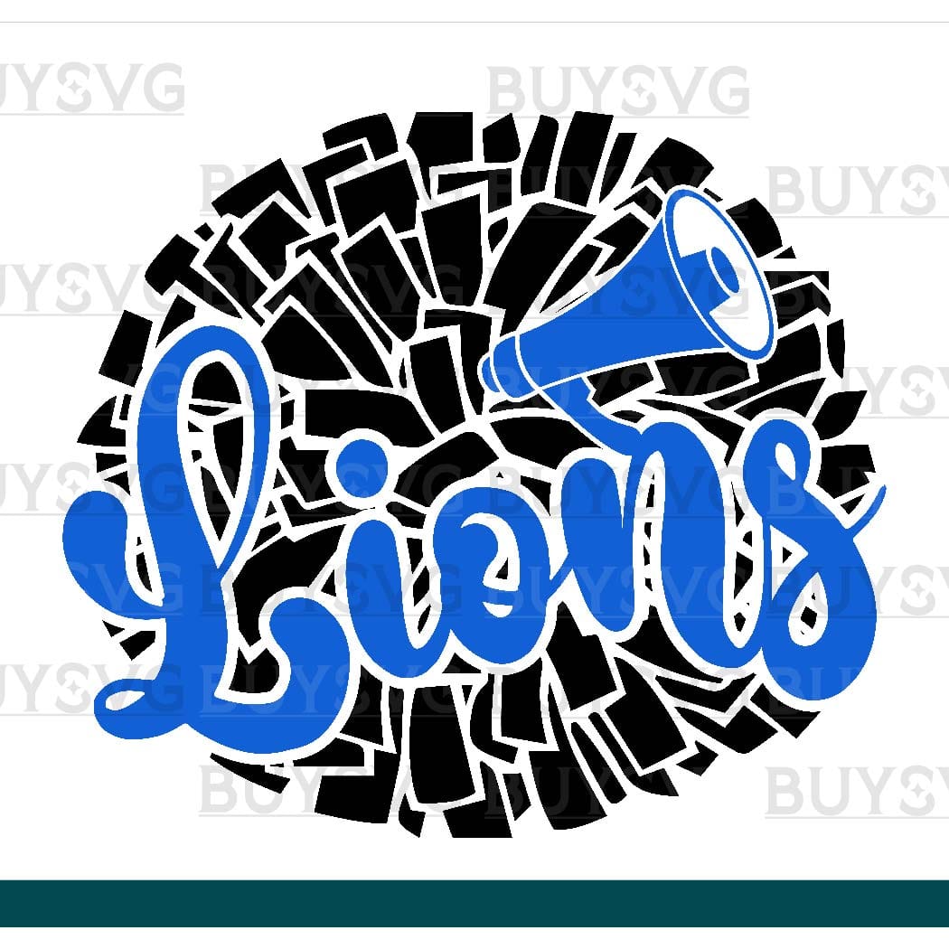 Lions SVG PNG Digital file Download POMPOM