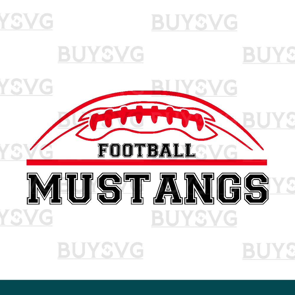 Mustangs SVG PNG Digital file Download FOOTBALL TOP