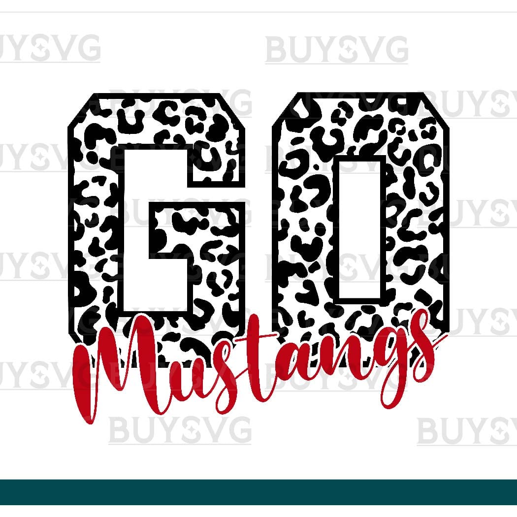 Mustangs SVG PNG Digital file Download GO LONG