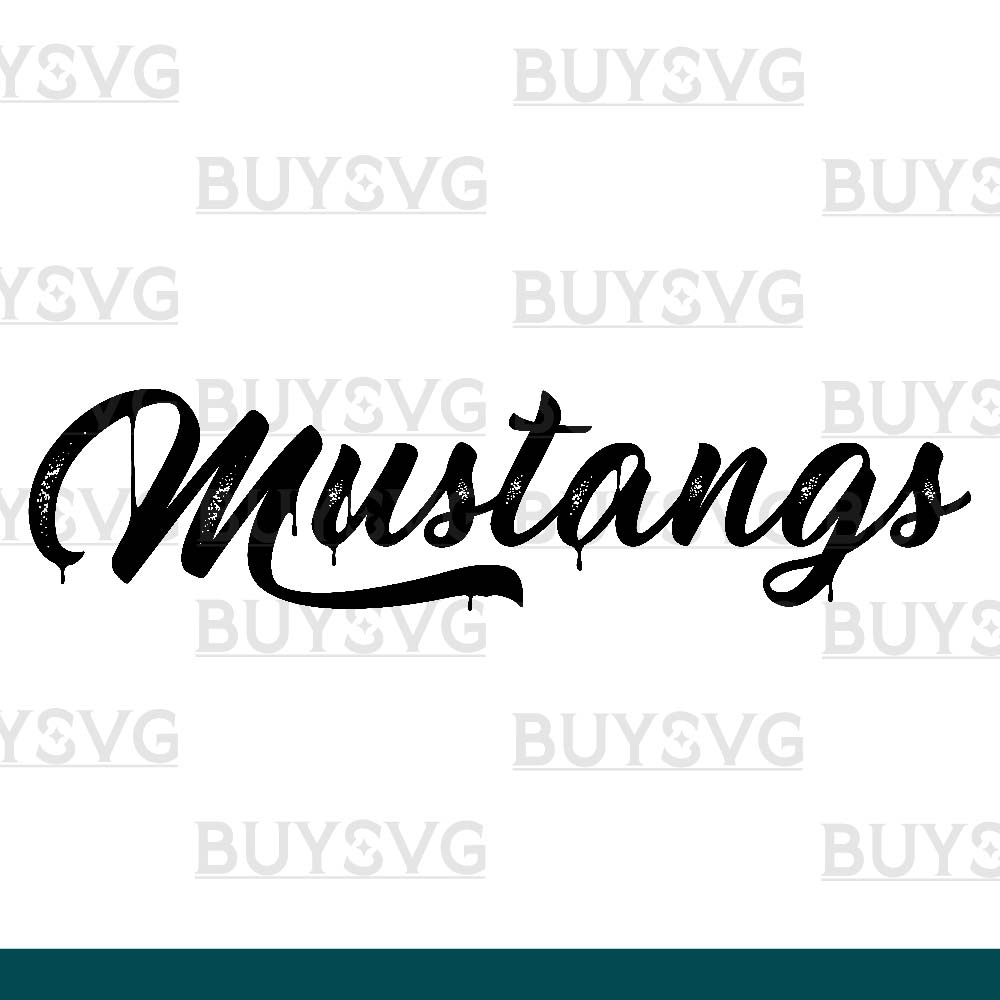 Mustangs SVG PNG Digital file Download METAL