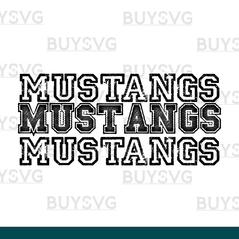 Mustangs SVG PNG Digital file Download Stack 3 1