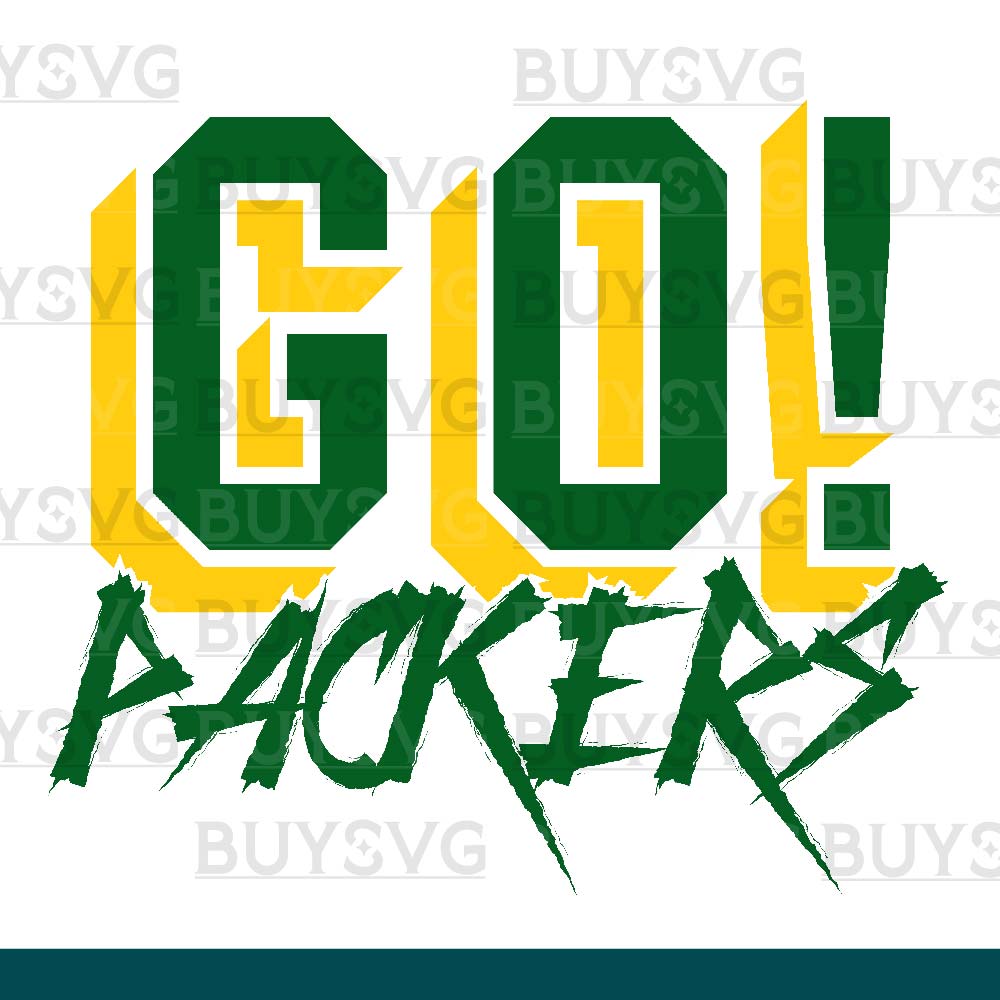 Packers SVG PNG Digital file Download GO Cheering 2