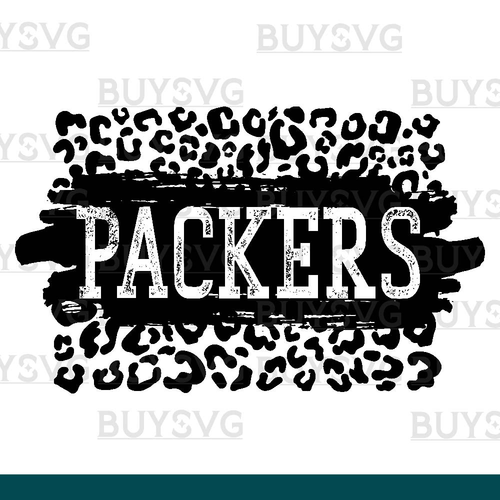 Packers SVG PNG Digital file Download LEOPARD PATCH