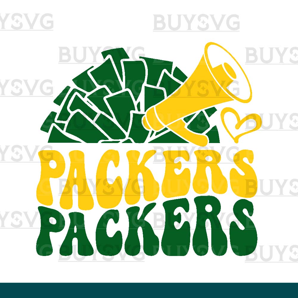 Packers SVG PNG Digital file Download POMPOM CHEER