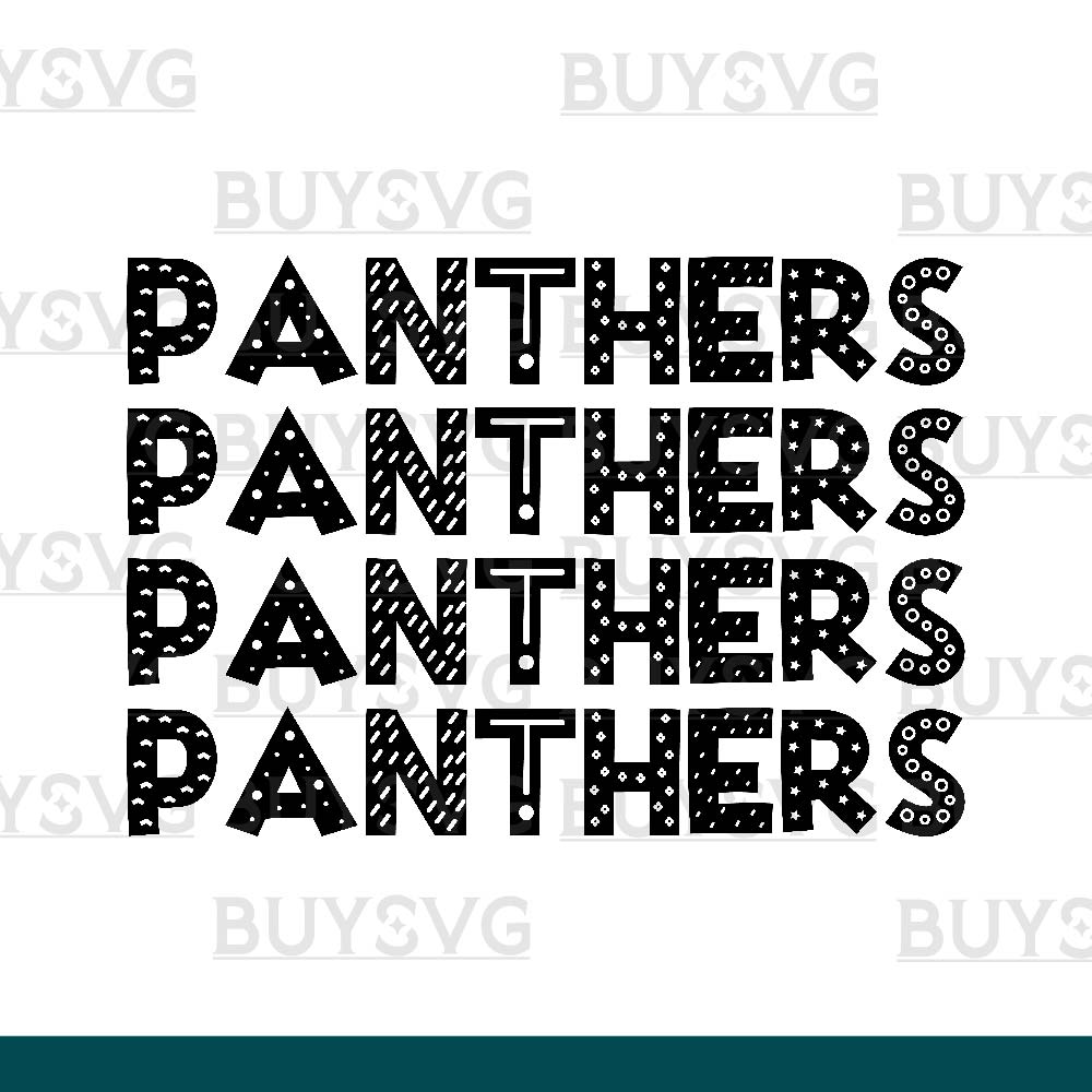 Panthers SVG PNG Digital file Download 4 DOODLE STACK