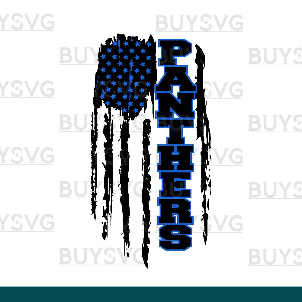 Panthers SVG PNG Digital file Download Flag 1