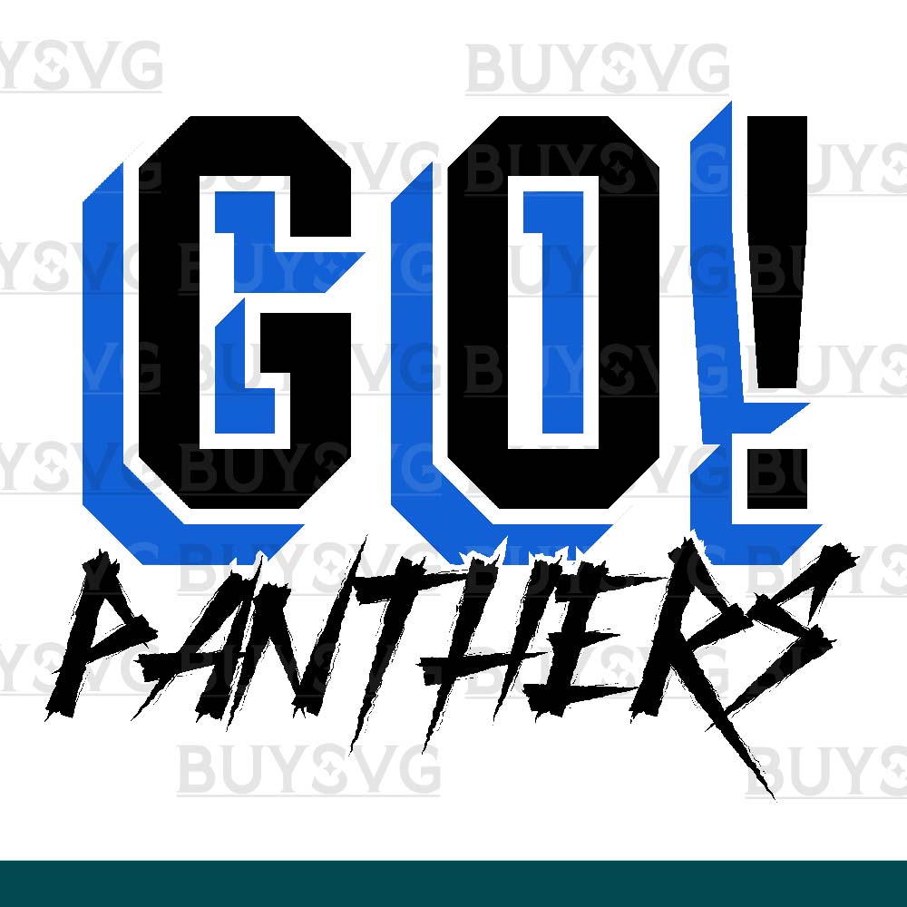 Panthers SVG PNG Digital file Download GO Cheering 2