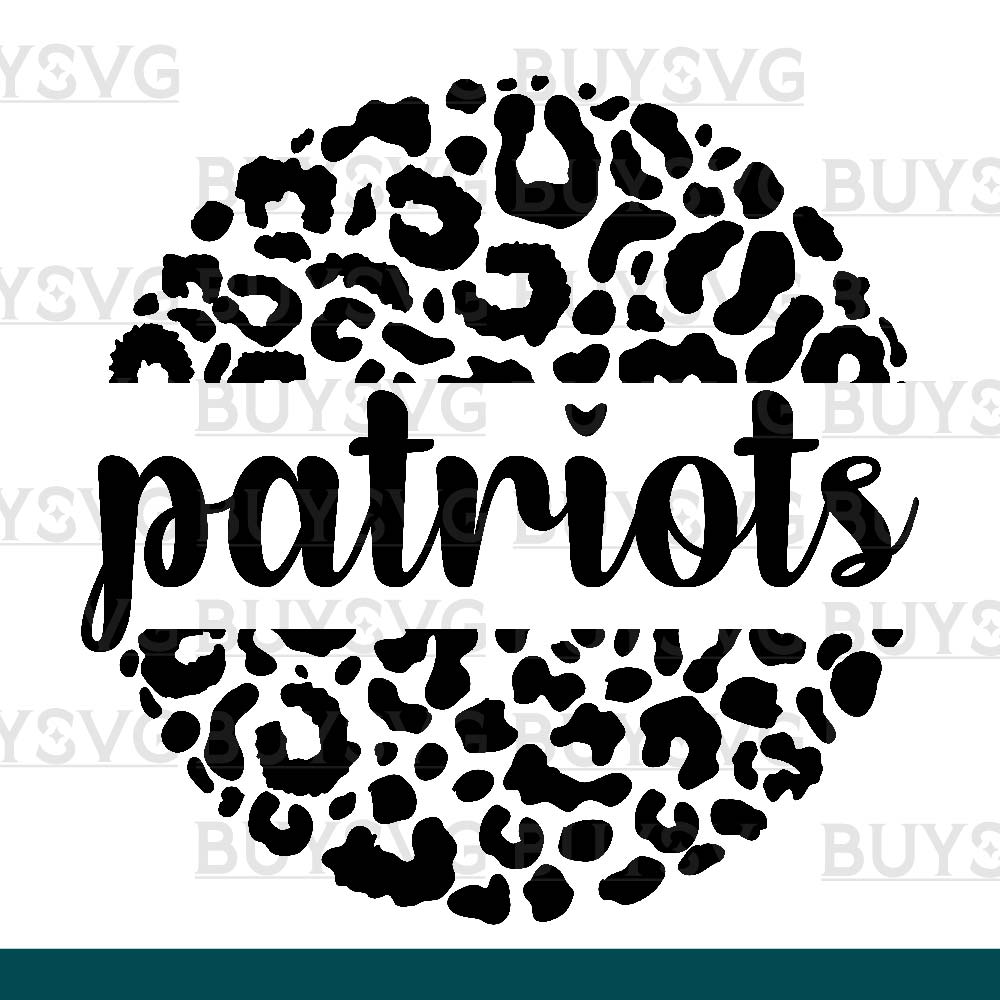 Patriots SVG PNG Digital file Download LEOPARD CIRCLE